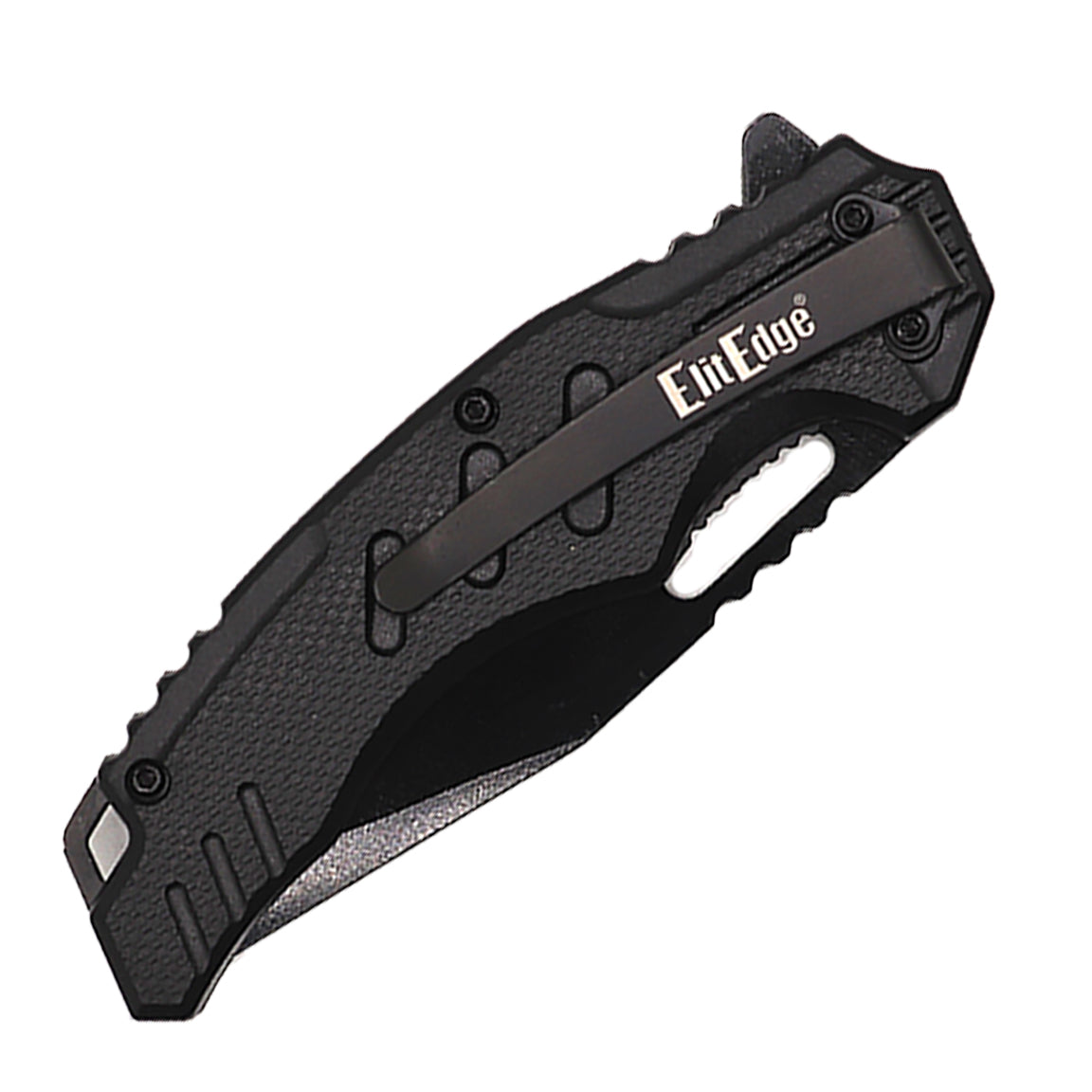 Spring Assisted 4.75" Tanto Blade Knife With ABS Handle