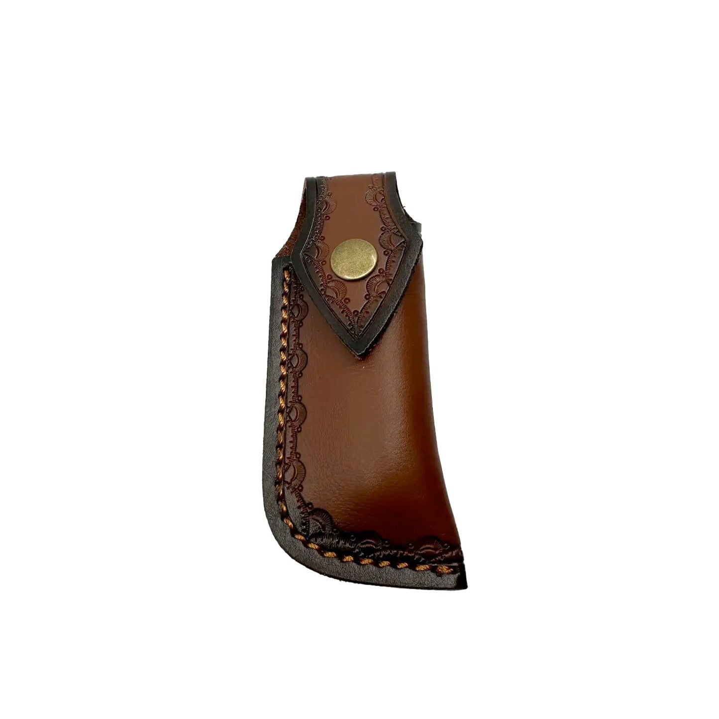 3.5" Ball Bearing Folding Knife w/ Drop Point Damascus Blade