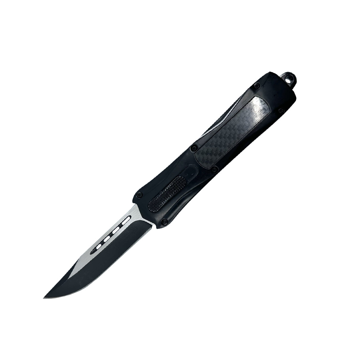 Carbon Fiber Automatic OTF Knife w/ Belt Clip