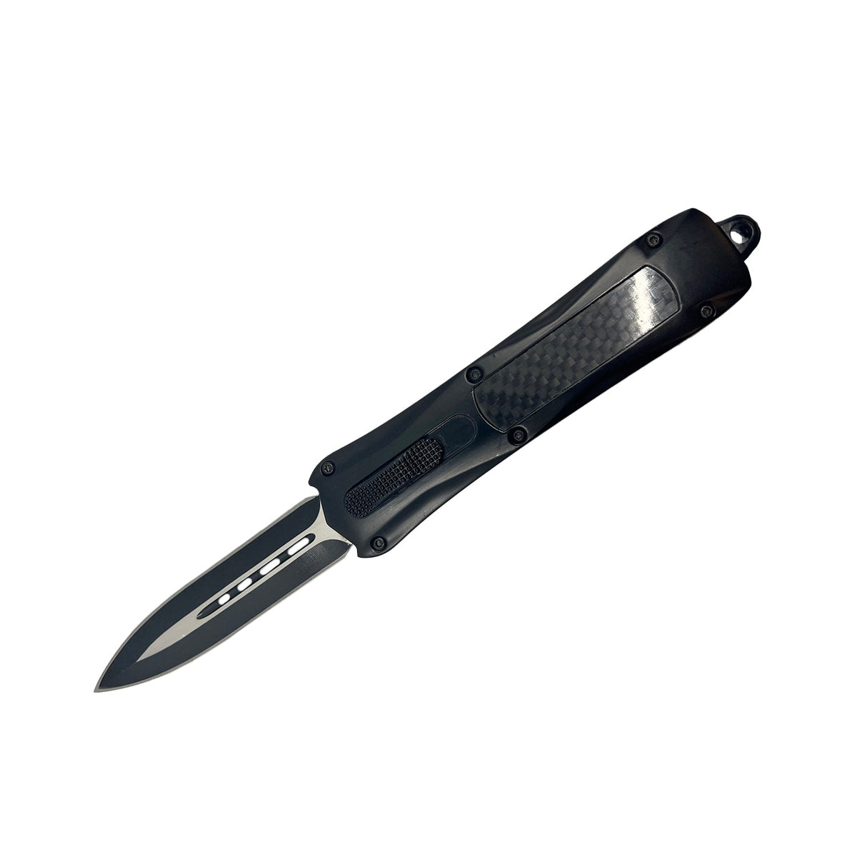 Carbon Fiber Automatic OTF Knife w/ Belt Clip