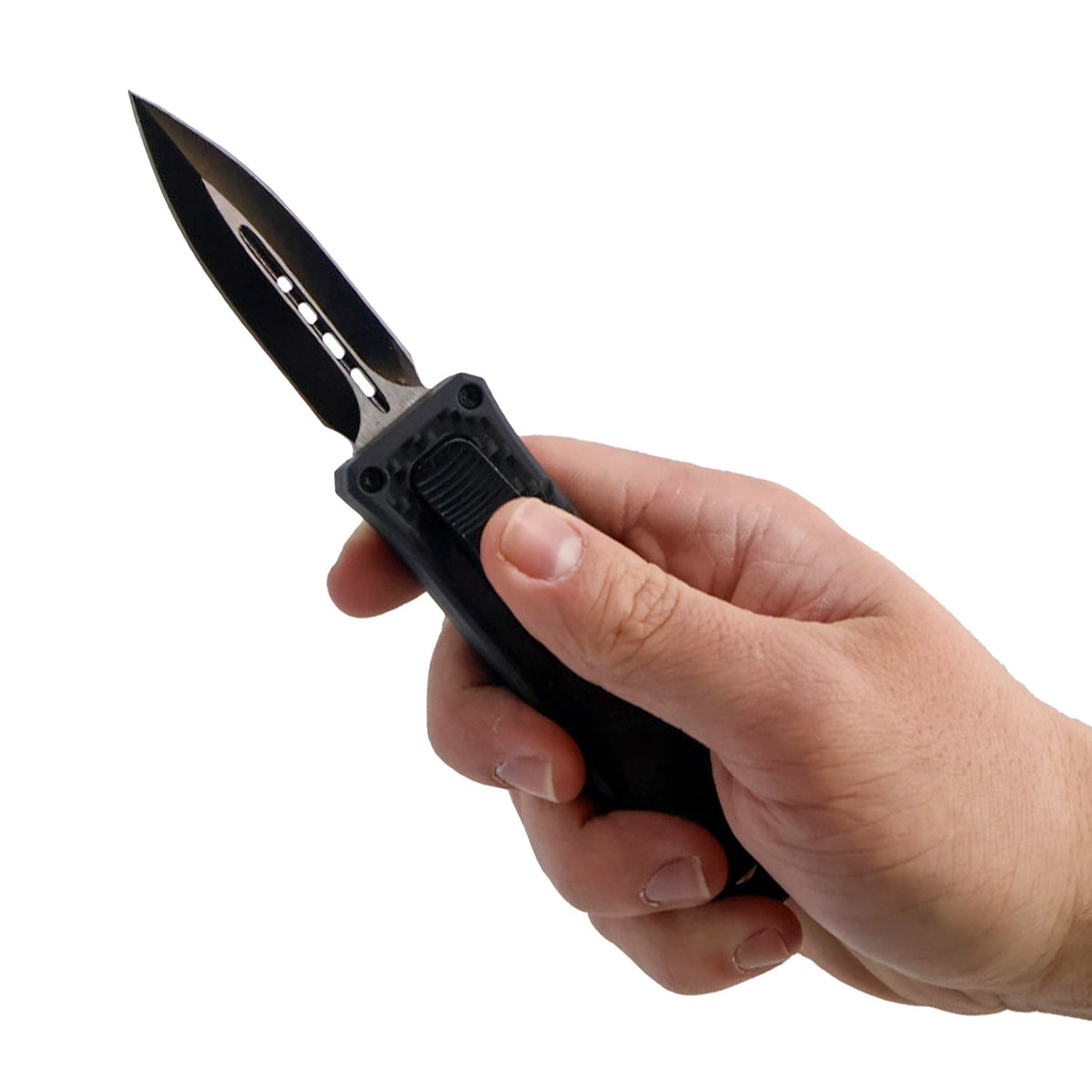 4.5" Dagger Blade OTF Knife w/ Belt Clip – view 14