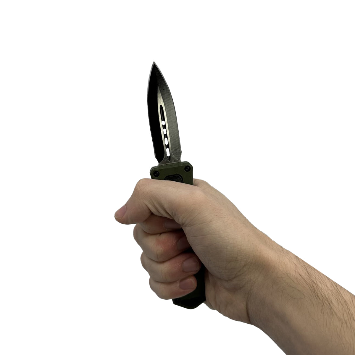 4.5" Dagger Blade OTF Knife w/ Belt Clip – view 6