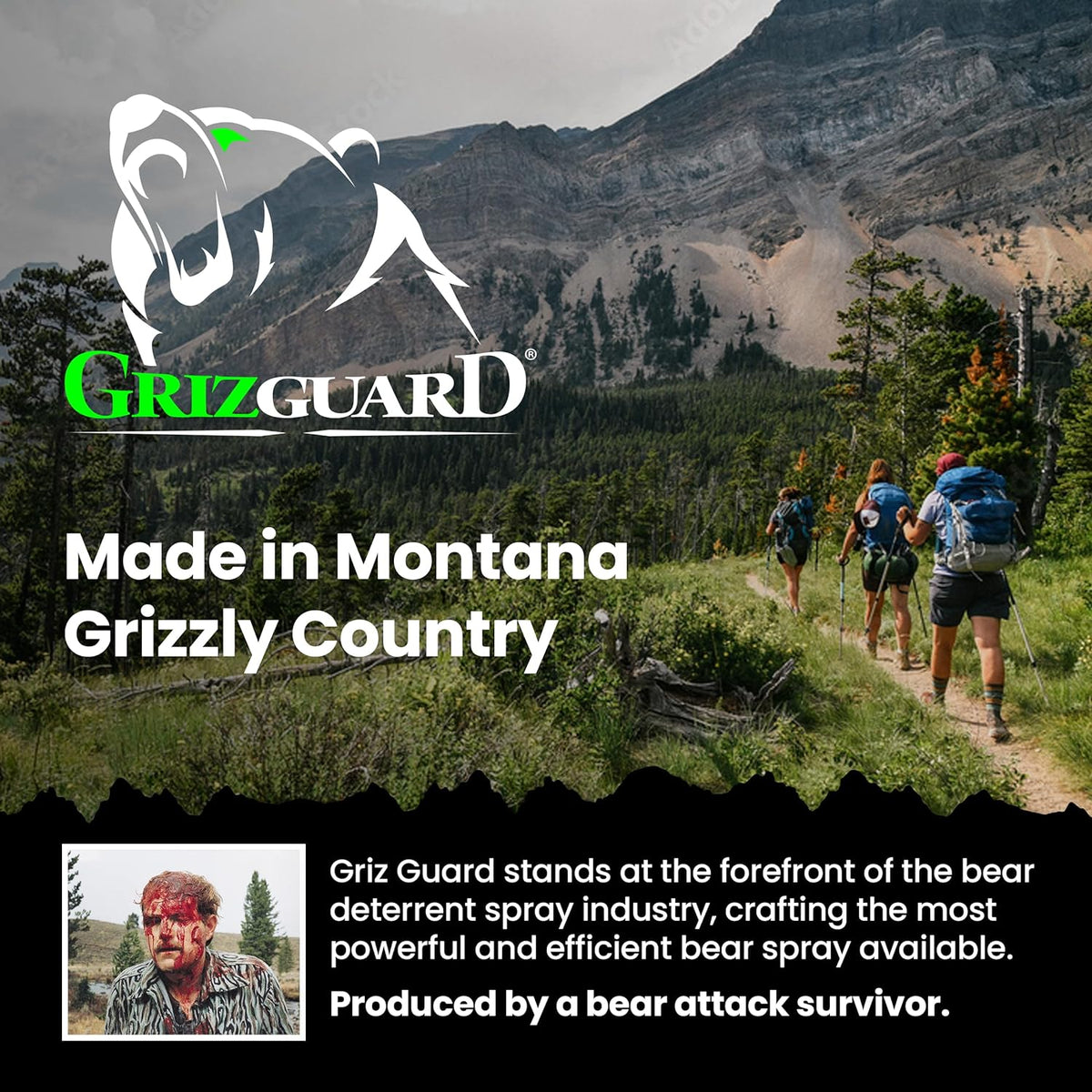 Griz Guard Bear Spray Fogger 7.9 oz w/Holster