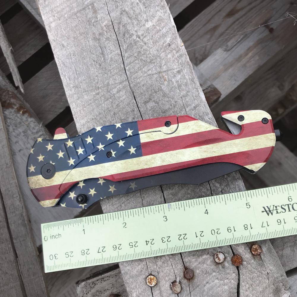 American Flag 10.5" Knife -