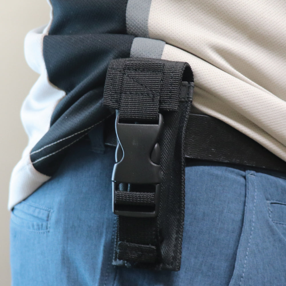 Automatic OTF Knife w/ Belt Clip - Red & Black