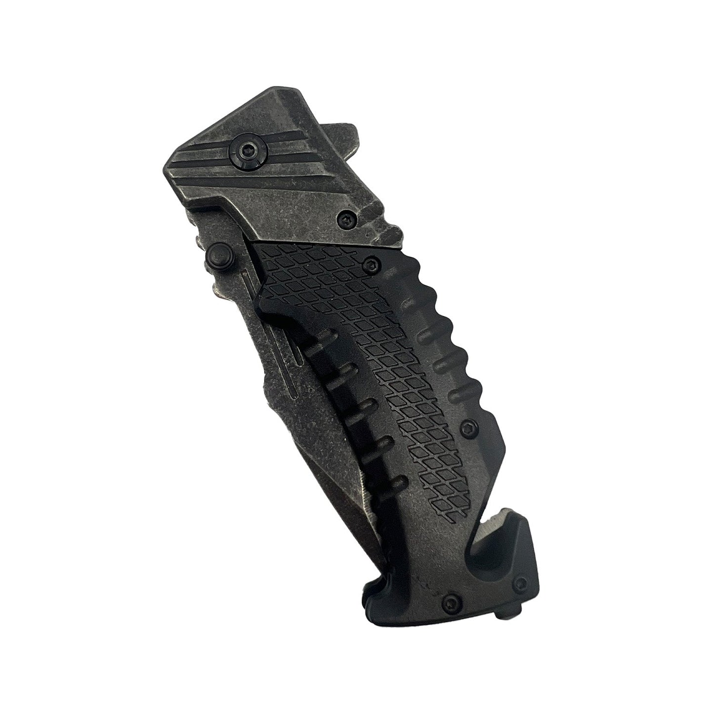 7.10" Stonewashed Spring Assisted Knife