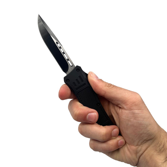 Streetwise Automatic OTF Knife with Drop Point Blade