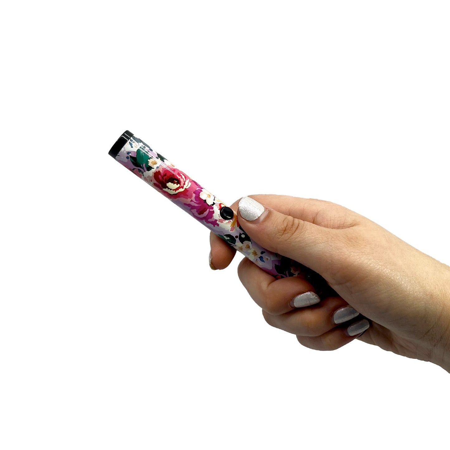 Streetwise disguised stun pen floral print self-defense product in hand