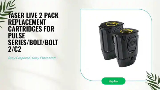 TASER LIVE 2 Pack Replacement Cartridges for Pulse series/Bolt/Bolt 2/C2 by@Outfy