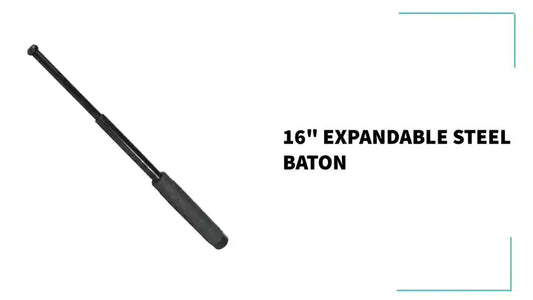 16" Expandable Steel Baton by@Outfy