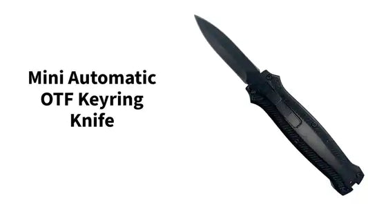 Mini Automatic OTF Keyring Knife by@Outfy