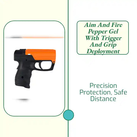 Aim and Fire Pepper Gel with Trigger and Grip Deployment by@Outfy