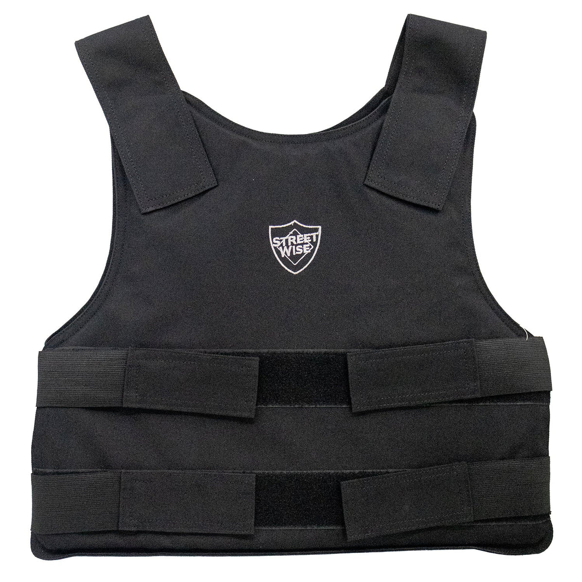 Streetwise Level IIIA Ballistic Vest in black with adjustable straps for concealed carry and full torso protection