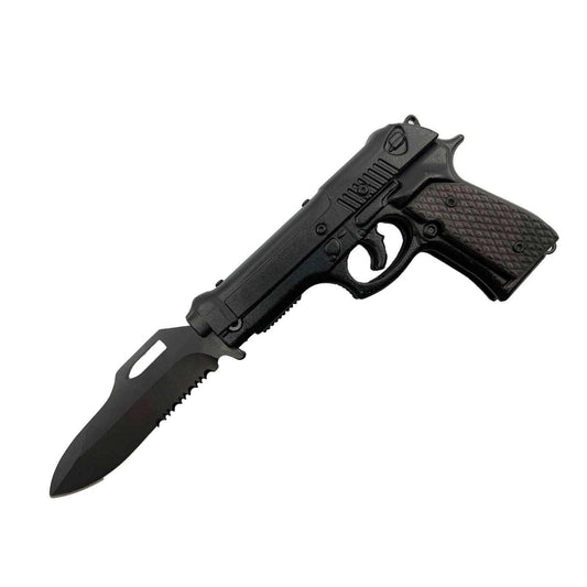 ElitEdge 4.75" Folding Pistol Knife With Holster  Knife 75" Folding Pistol Knife