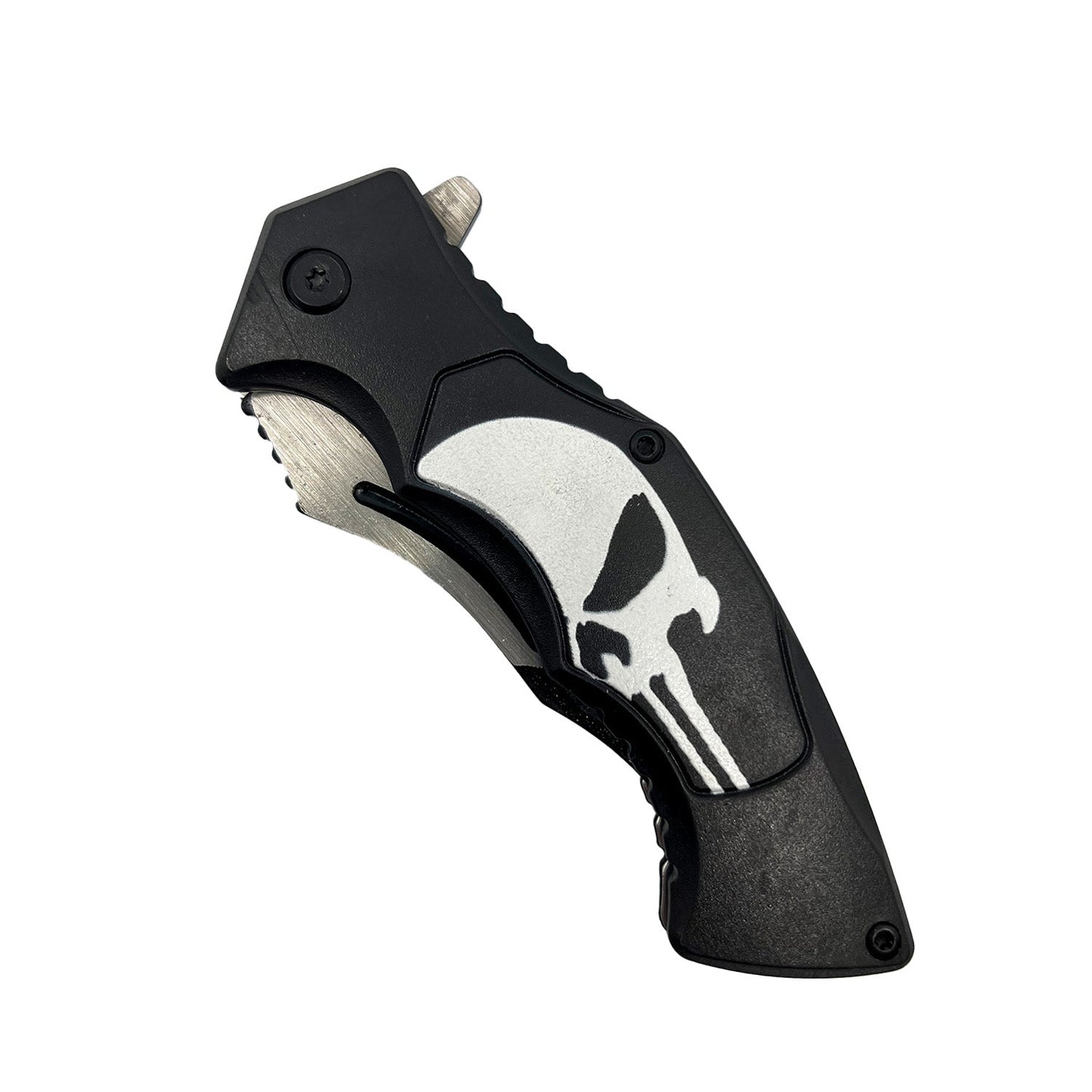 Spring Assisted Punisher Skull Knife
