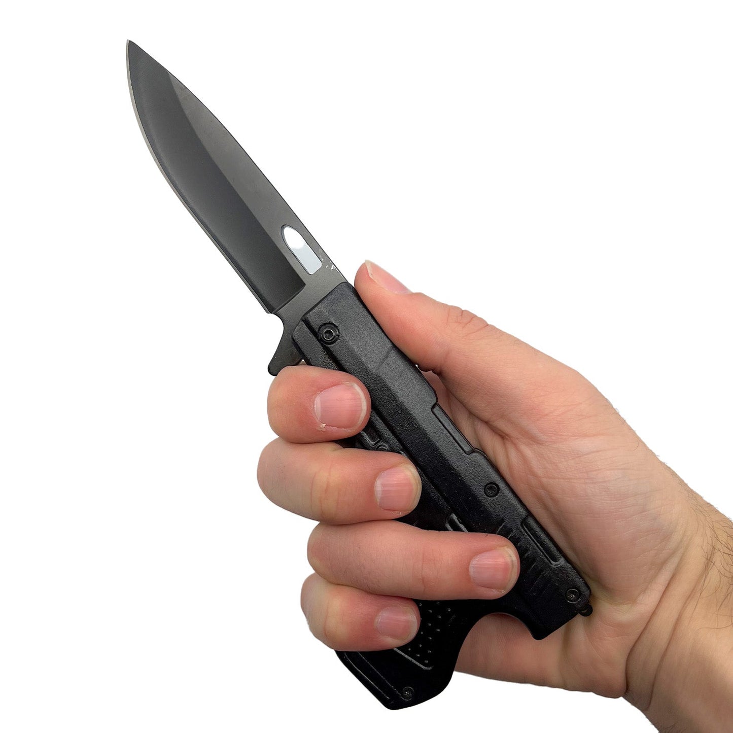Spring Assisted Gun Knife