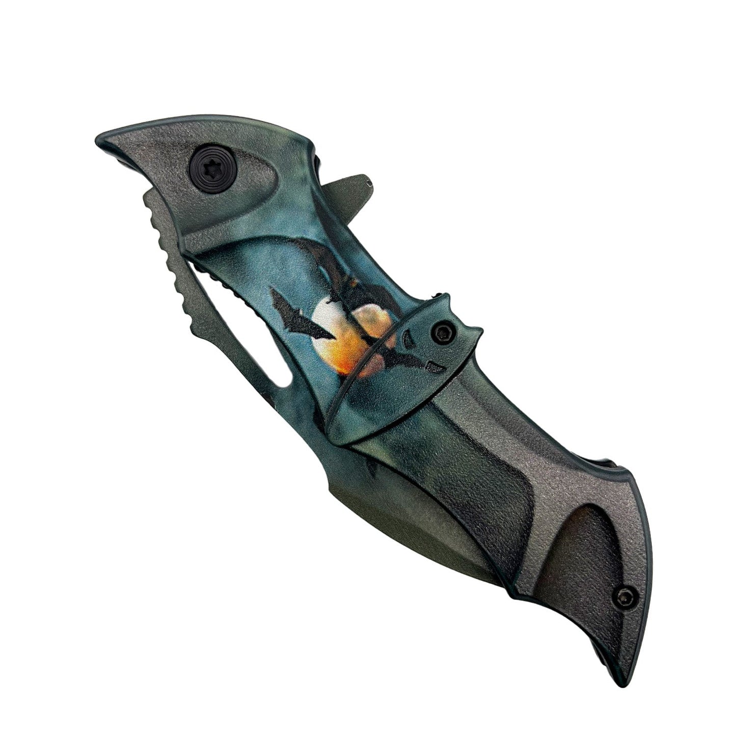 Spring Assisted Bat Knife With ABS Handle