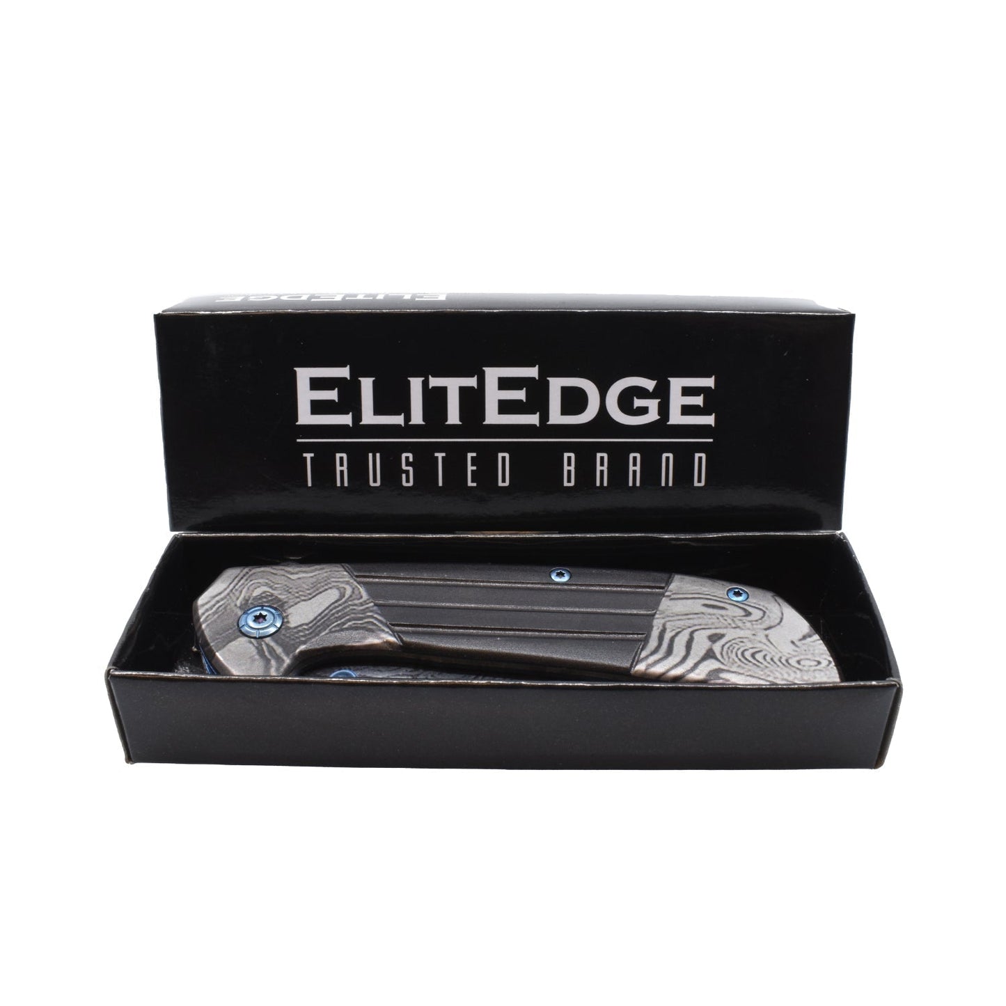 ElitEdge 7.75" Titanium & Damascus  Knife  Knives 75" Titanium & Damascus  Knife