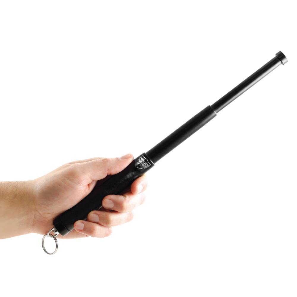 12" Expandable Steel Baton w/ Keyring -  