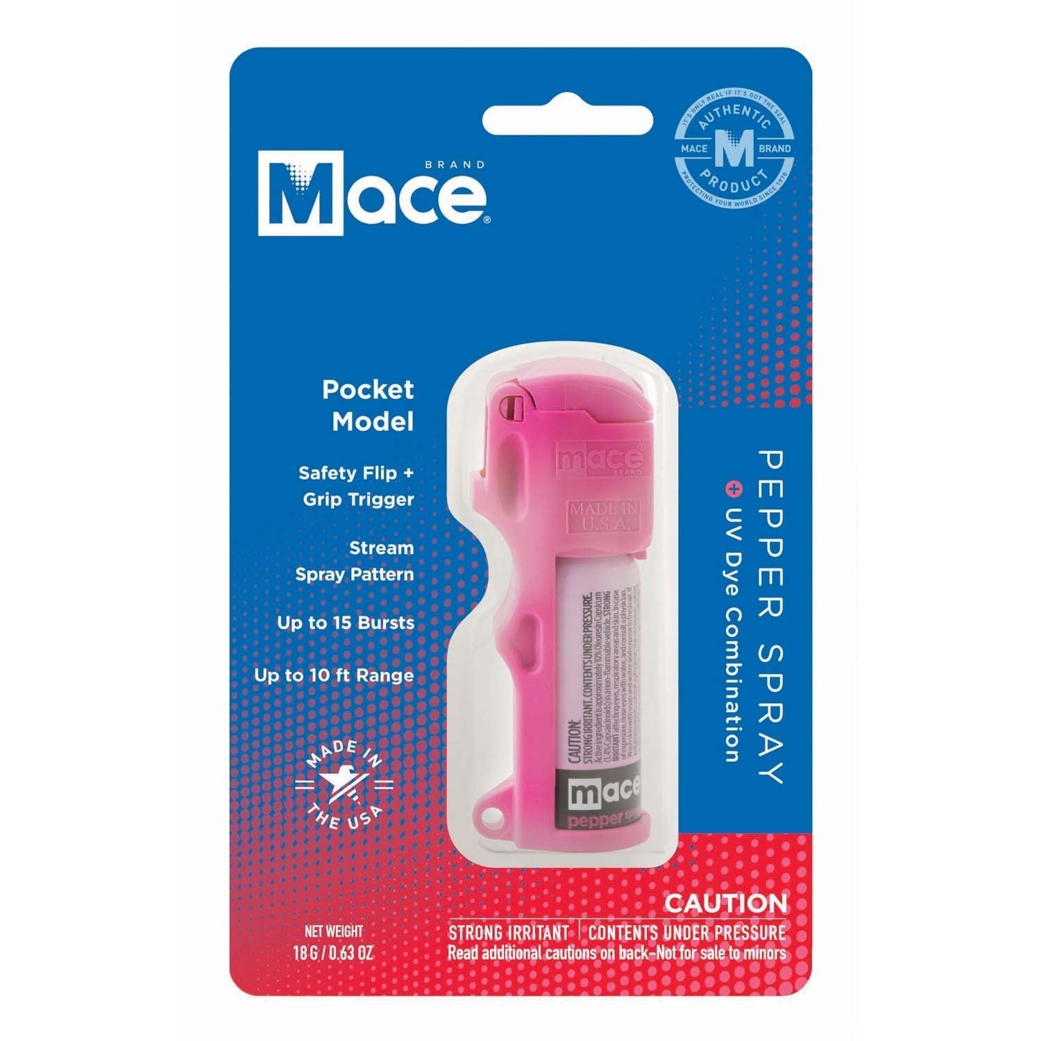 MACE Mace Pocket Model Stream Pepper Spray Pepper Spray Mace Pocket Model Stream Pepper Spray