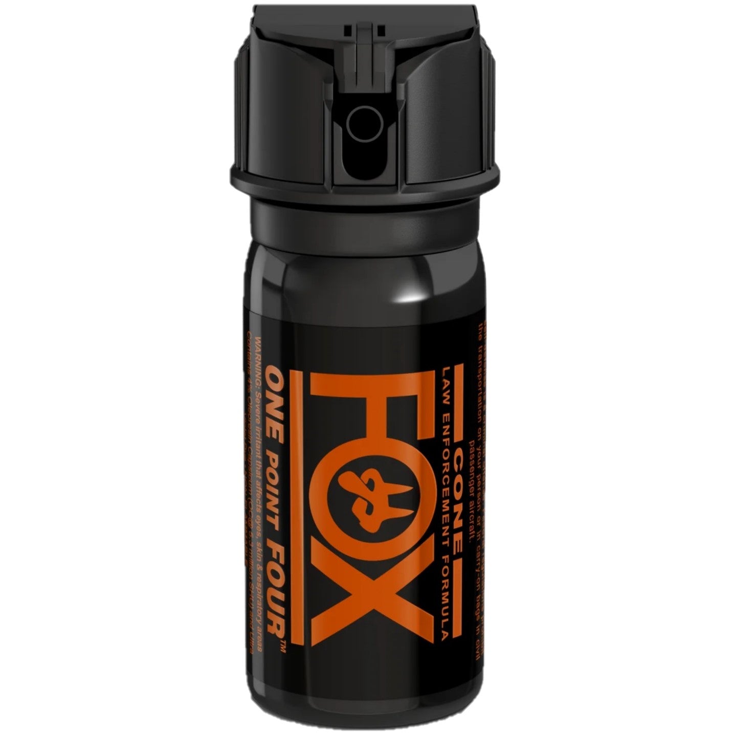 Fox Labs One Point Four pepper spray canister with UV marking dye for law enforcement use