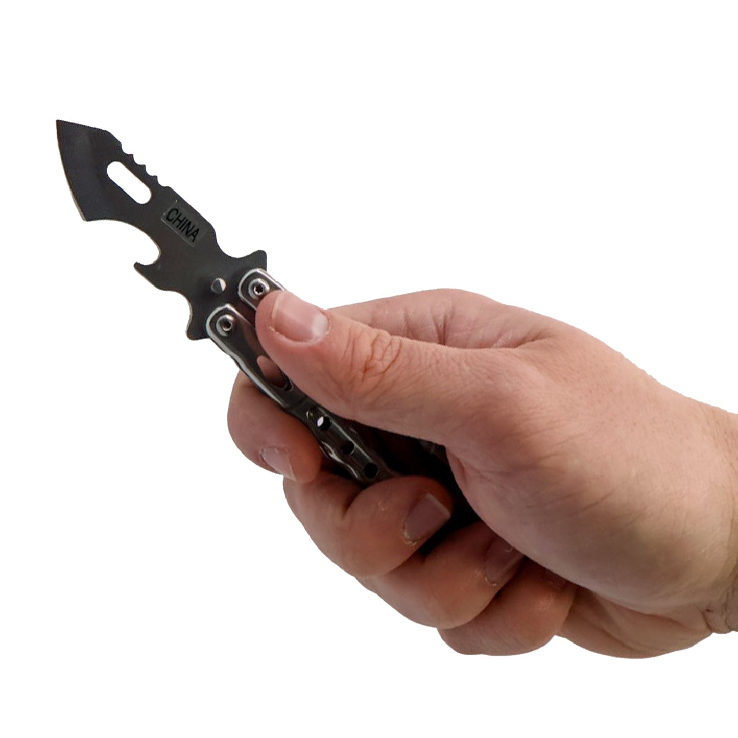 5.75" Butterfly Knife with Bottle Opener