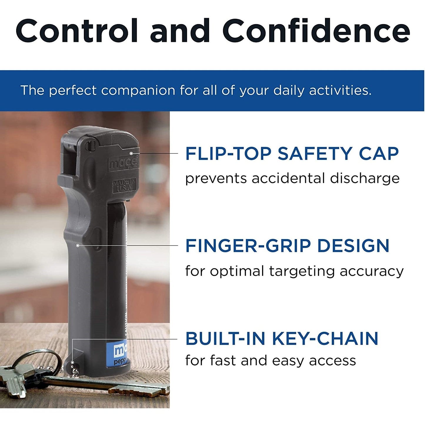 Mace 3-in-1 Flip Top Pepper Spray 18g