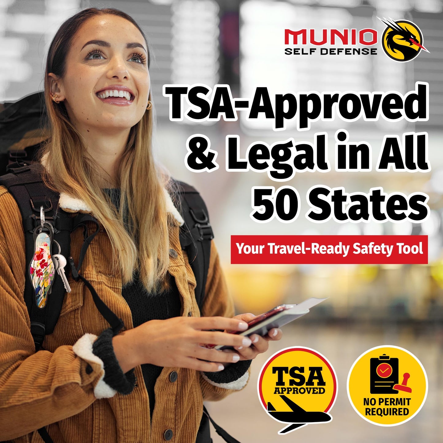 MUNIO Self Defense Keychain