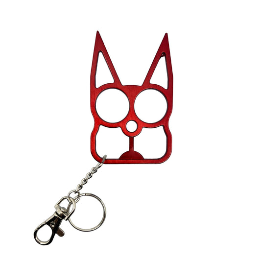 Cat Self-Defense Metal Knuckle Keychain