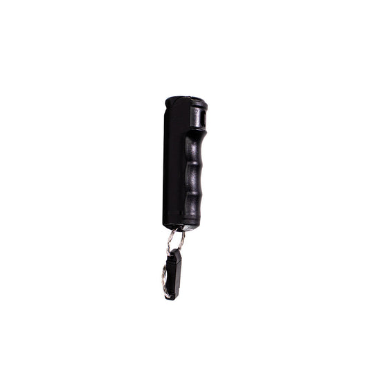 Fox Labs Stream Pepper Spray 0.5 oz compact black hard case with key ring for personal safety