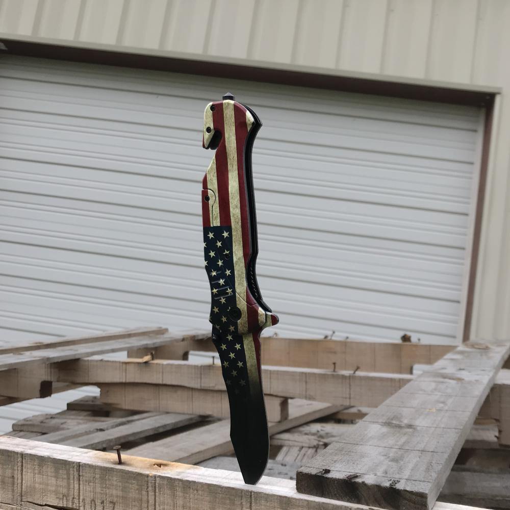 American Flag 10.5" Knife -  