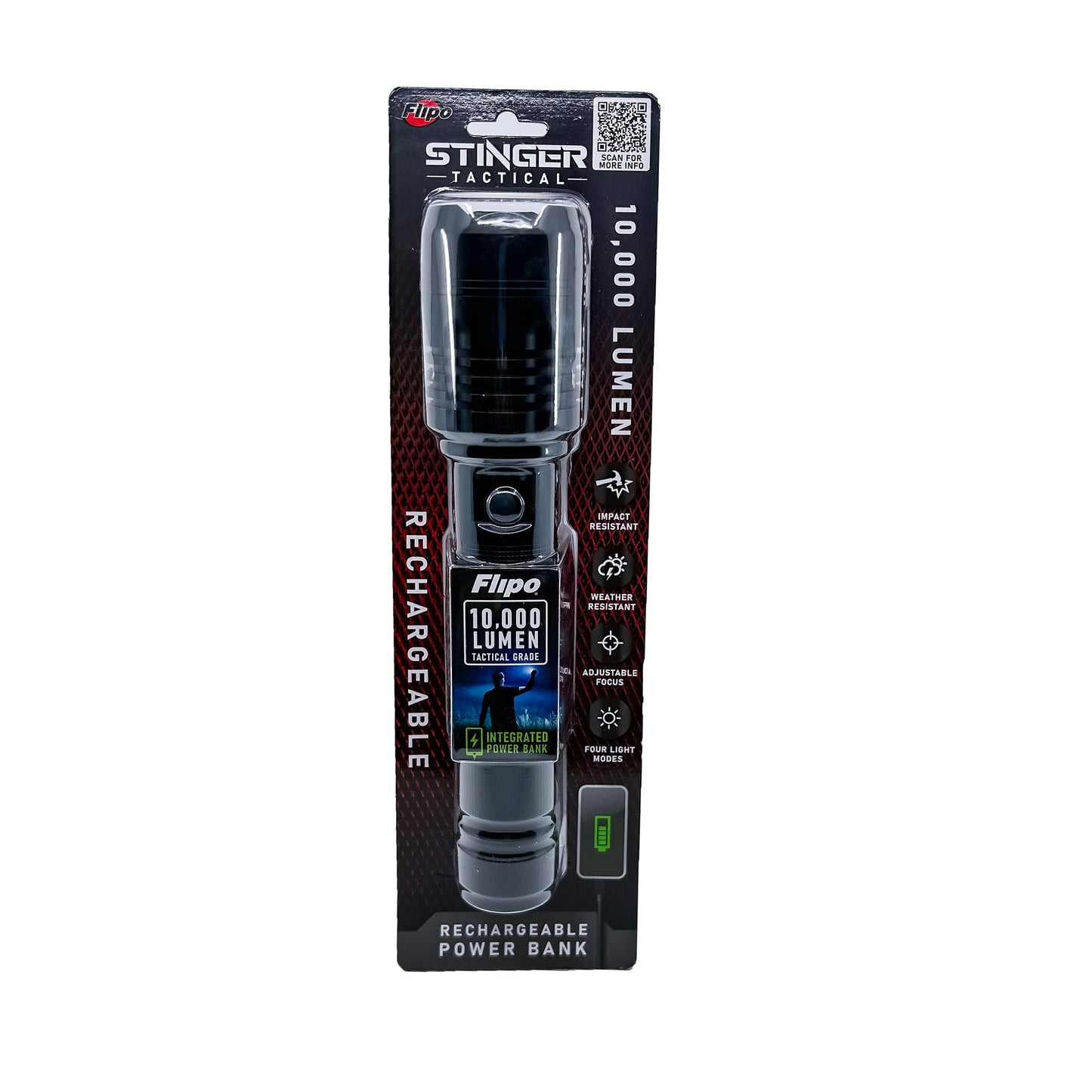 Stinger™ Tactical Lumen Rechargeable Flashlight