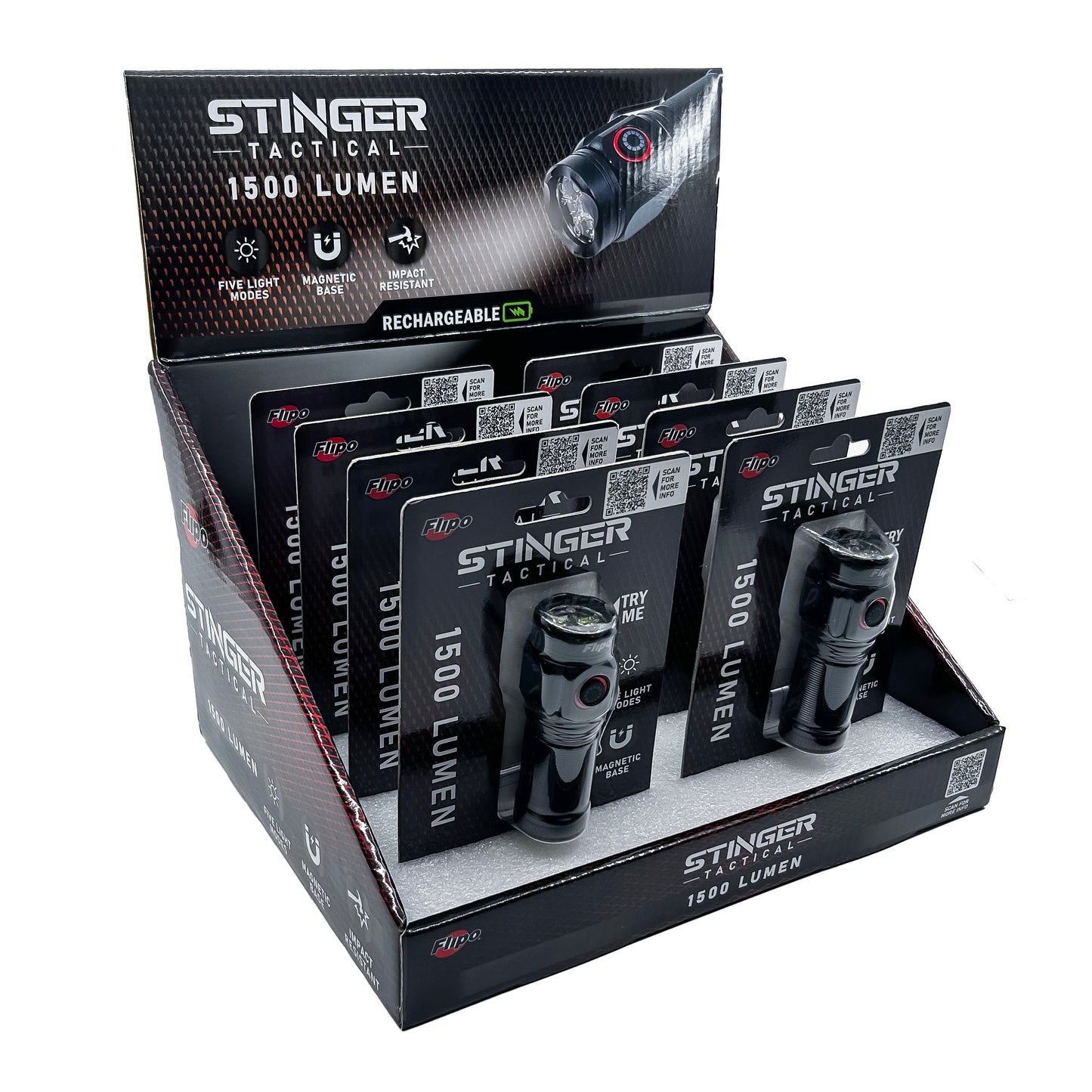 Tactical 1,500-Lumen Rechargeable Flashlight