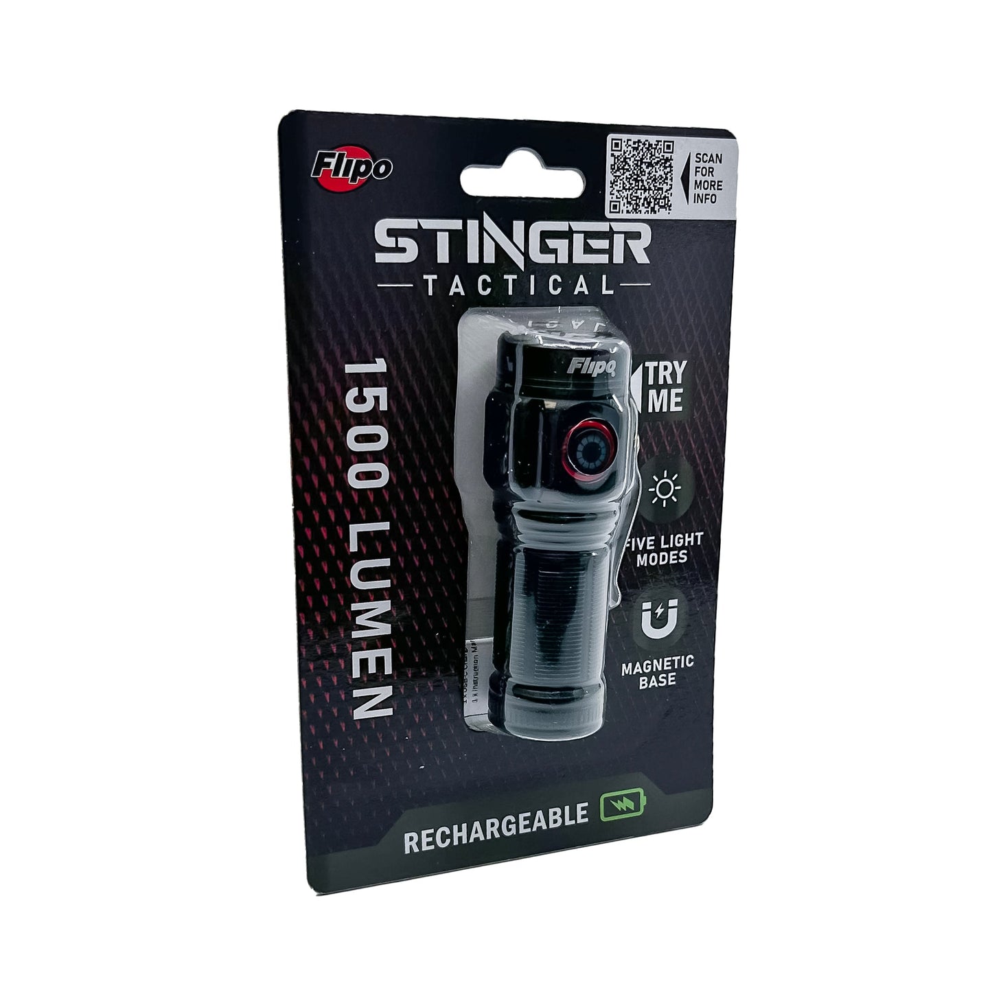 Tactical 1,500-Lumen Rechargeable Flashlight