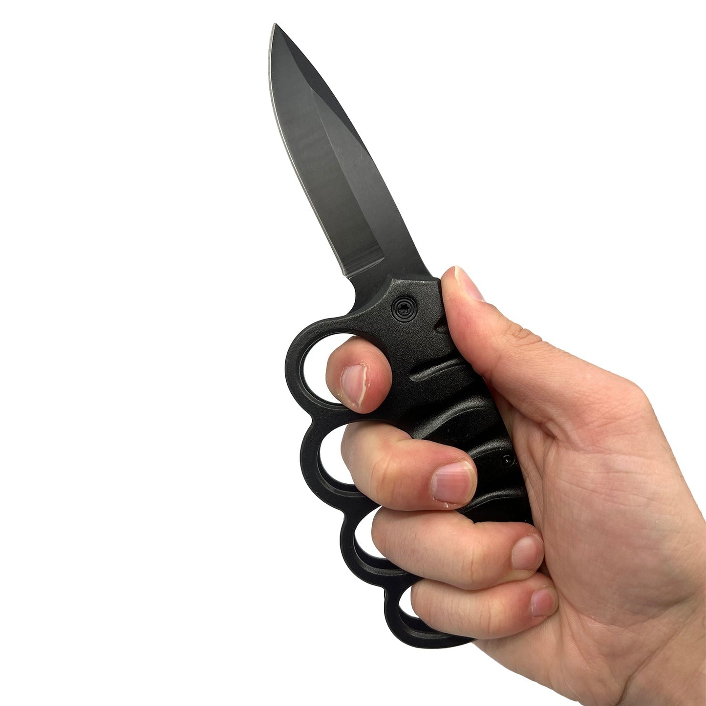 ElitEdge 5" Spring Assisted Knuckle Knife Black  Knife 5" Spring Assisted Knuckle Knife Black