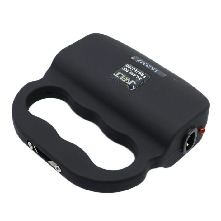 Compact JOLT 80,000,000 Protector Stun Gun with LED flashlight and protective knuckle ring