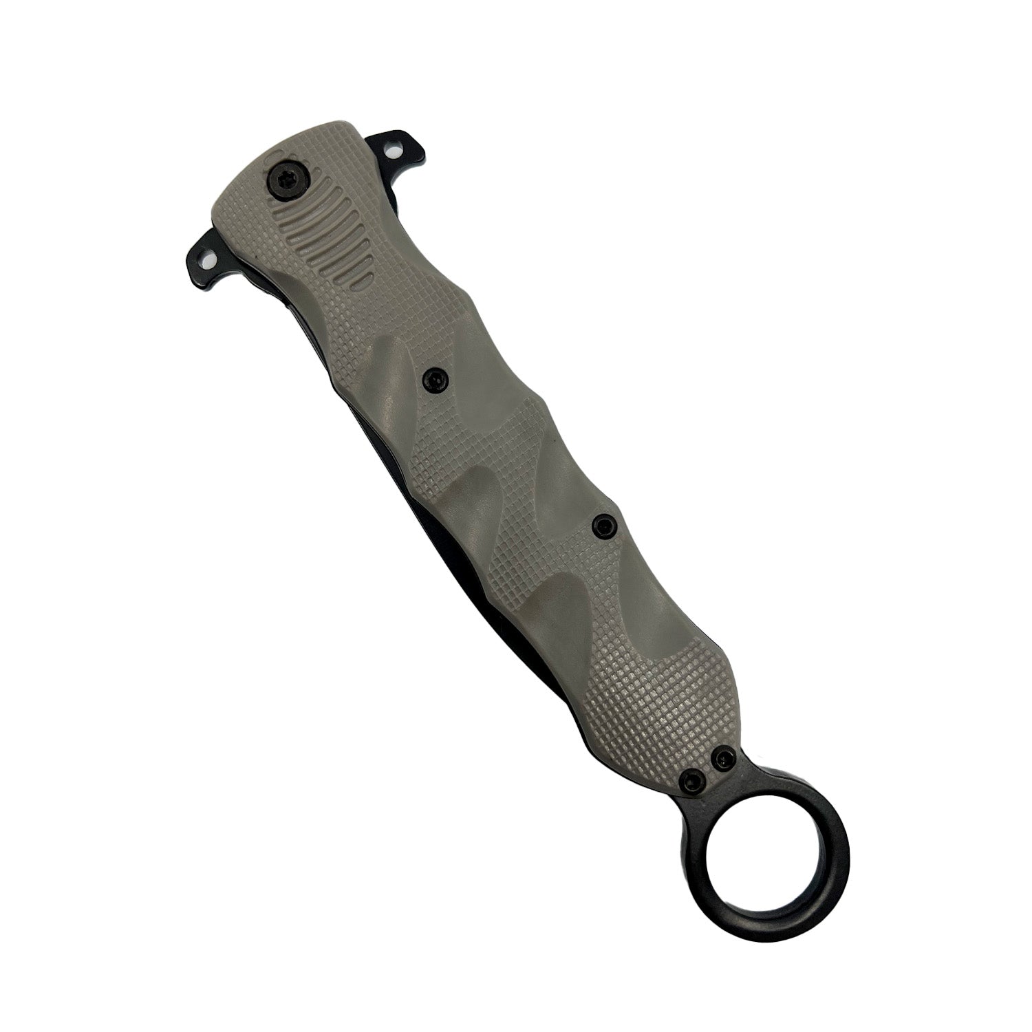 -- 6" Finger Loop Knife With ABS Handle  Knife 6" Finger Loop Knife