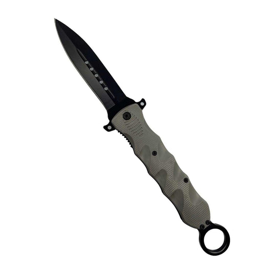 -- 6" Finger Loop Knife With ABS Handle  Knife 6" Finger Loop Knife