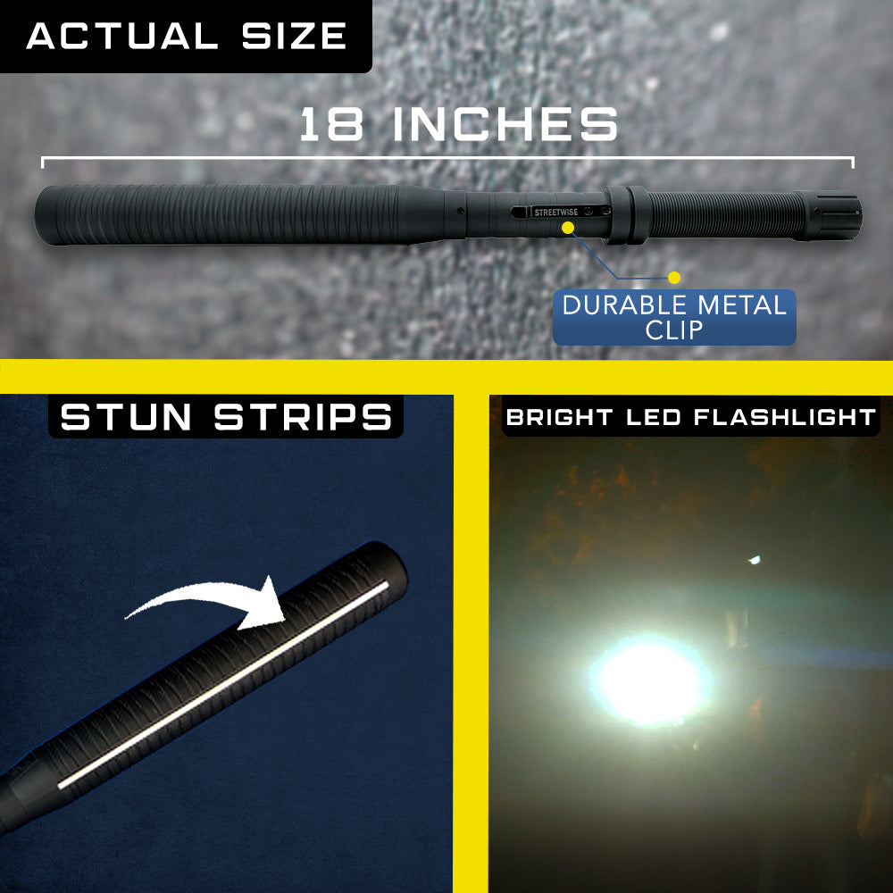 Streetwise Security Lightning Rod 7,000,000* Stun Baton Stun Baton Lightning Rod 7,000,000* Stun Baton