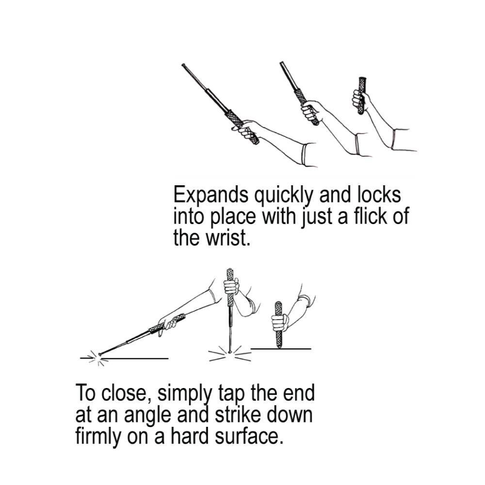 16" Expandable Steel Baton - Cutting Edge Products Inc