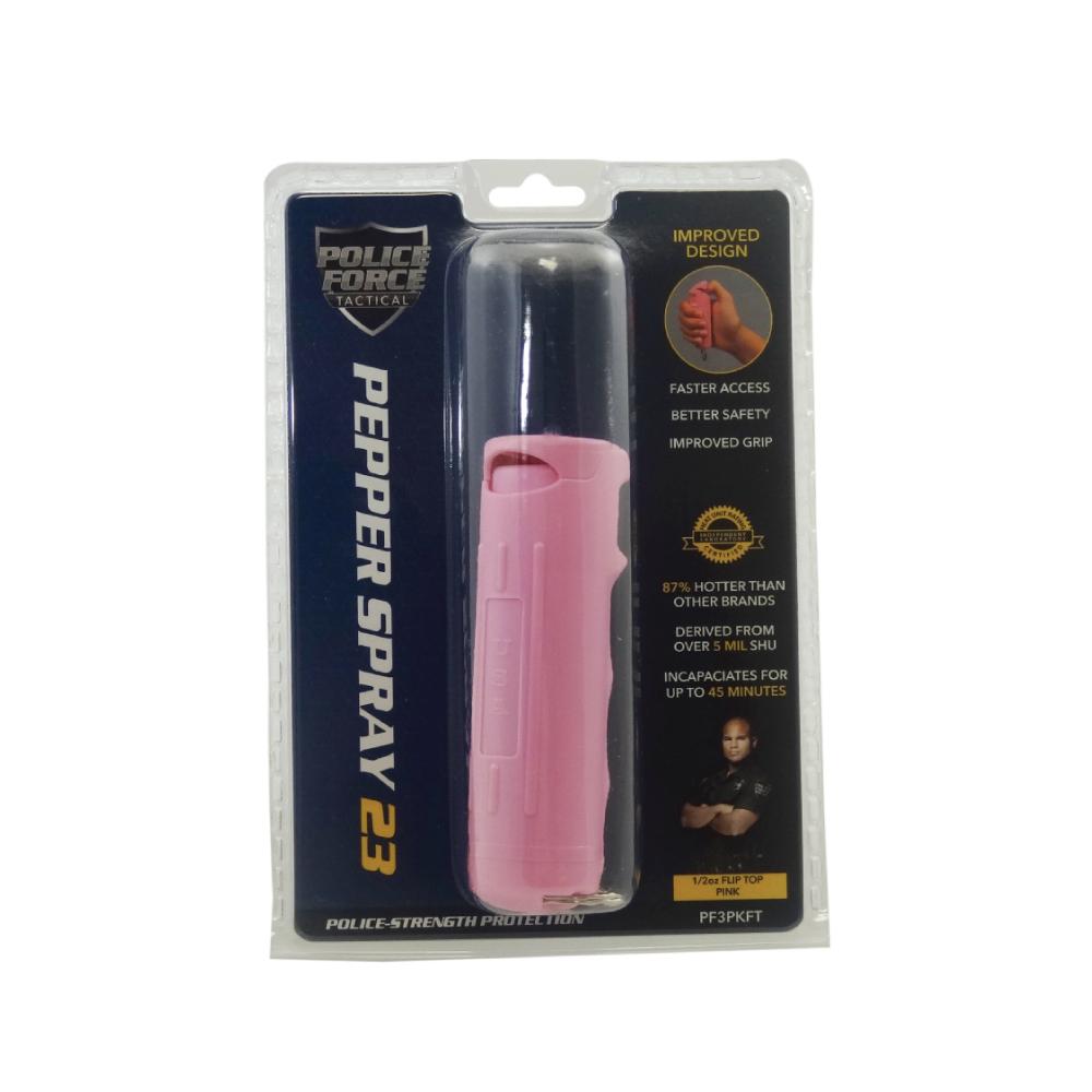 Police Force Police Force 23 Stream Pepper Spray 0.5 oz Flip Top pepper spray Police Force 23 Stream Pepper Spray 0