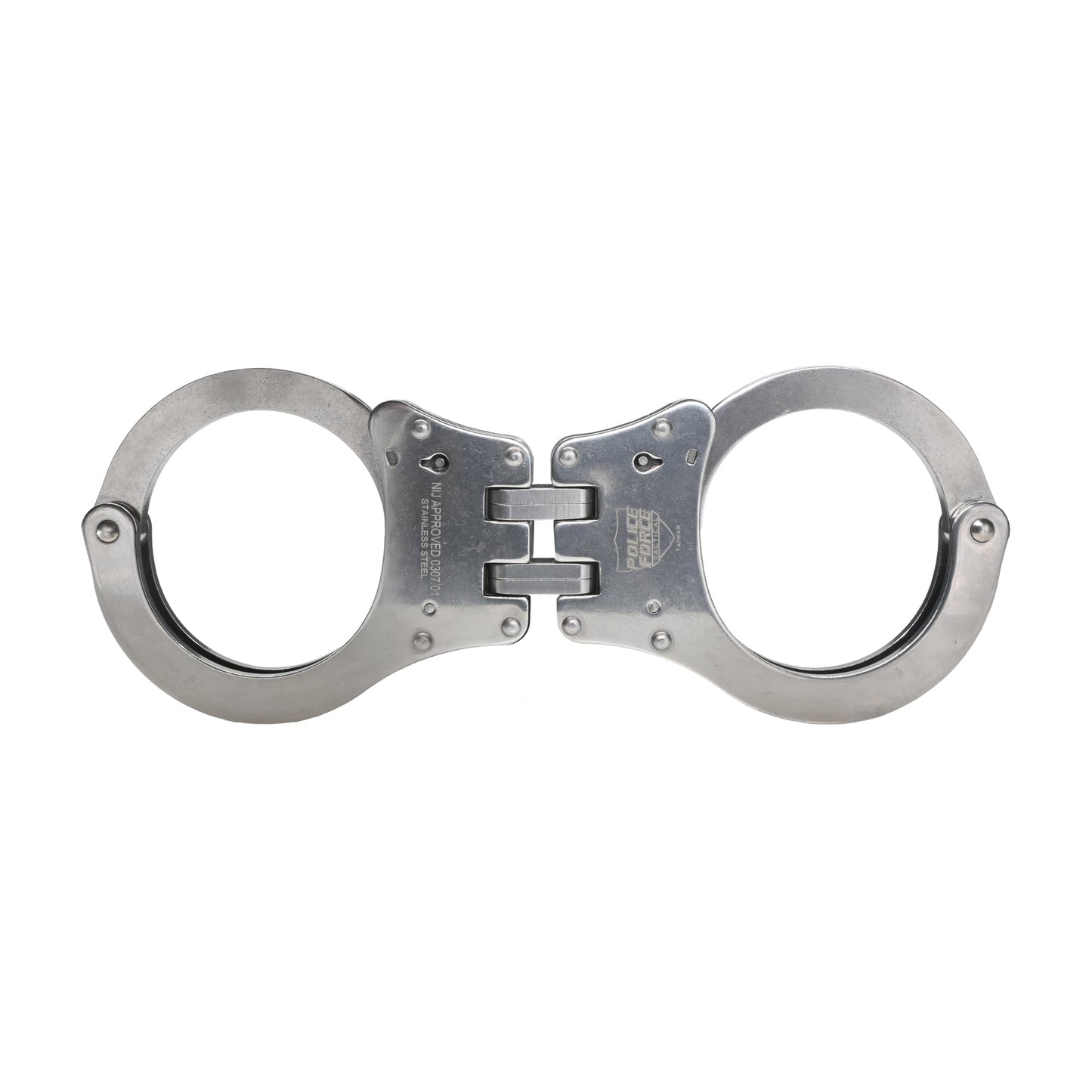 Hinged Stainless Steel NIJ Handcuffs - Cutting Edge Products Inc
