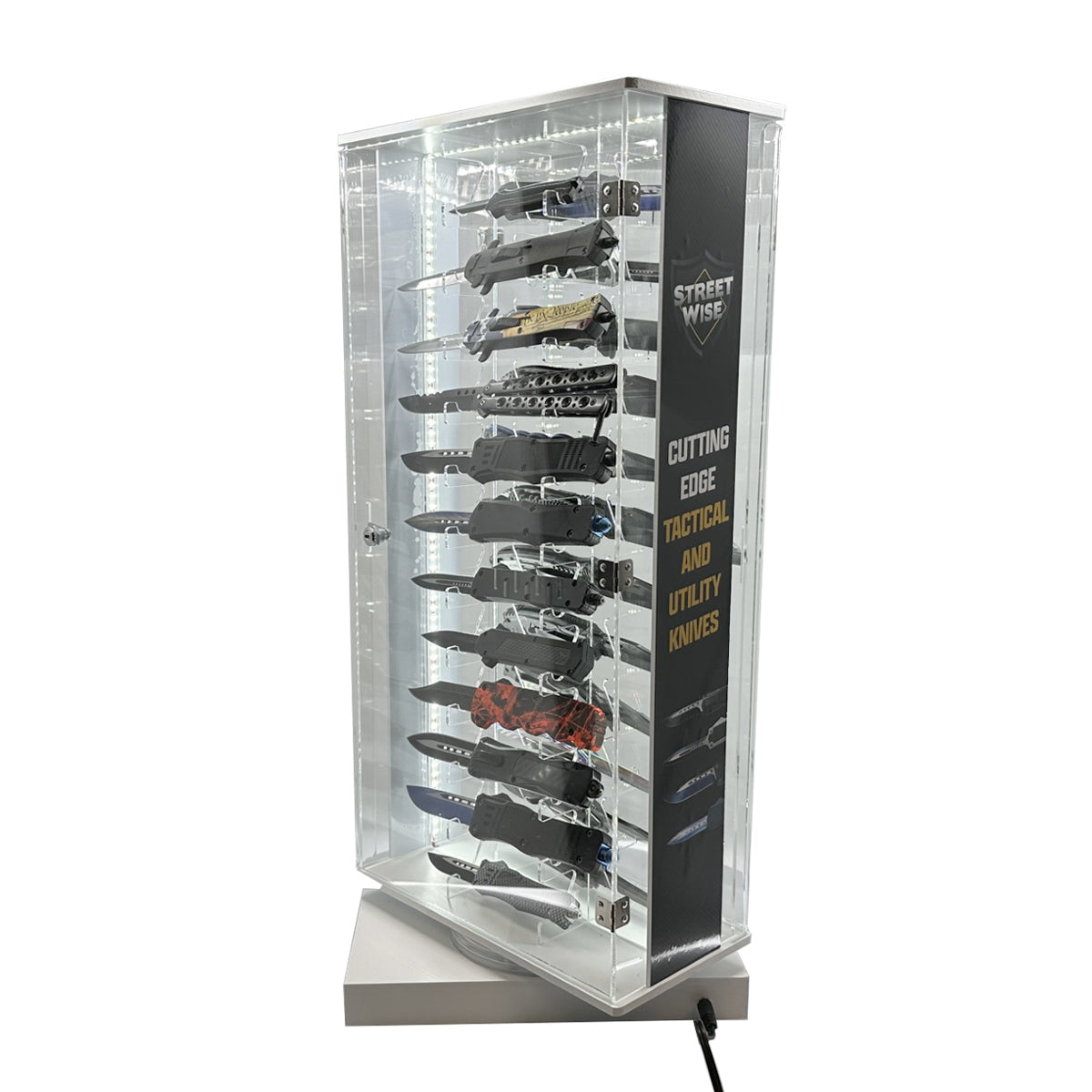 Streetwise 2 Sided 24 Count Knife LED Rotating Display