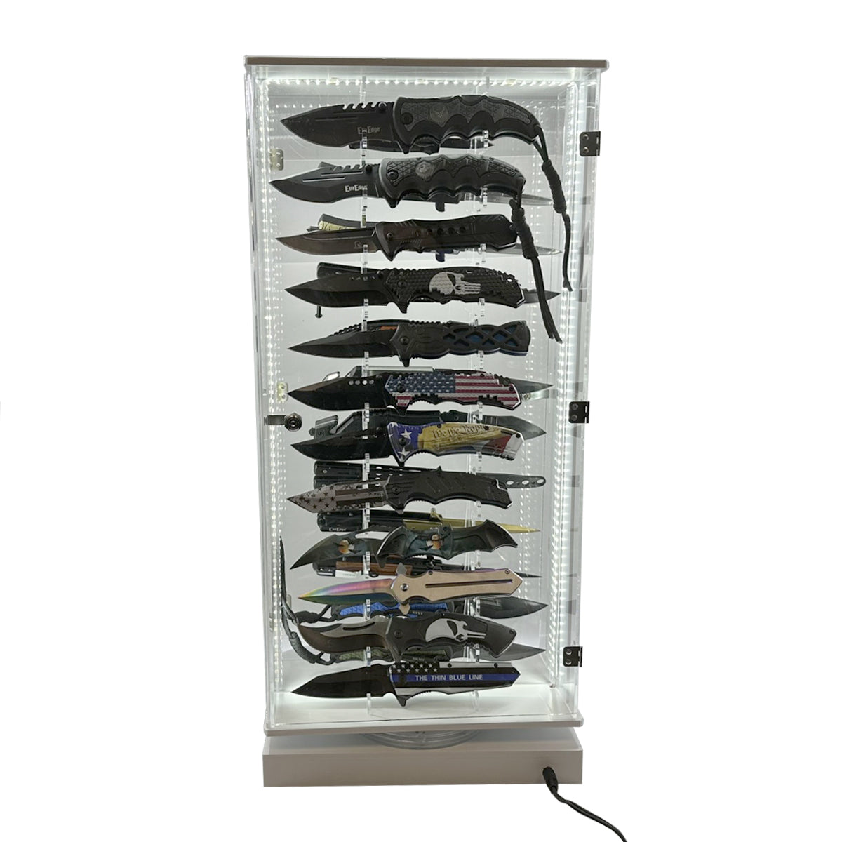 Streetwise 2 Sided 24 Count Knife LED Rotating Display - Smart Pulse Safety