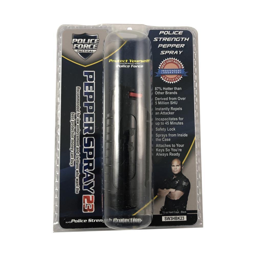 Police Force 23 Stream Pepper Spray 0.5 oz Hard Case Pepper Spray 23 Stream Pepper Spray 0