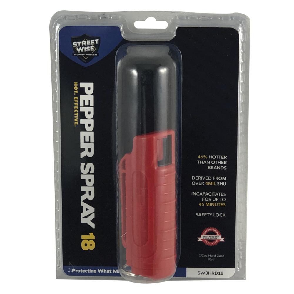 Streetwise Security Streetwise 18 Stream Pepper Spray 0.5 oz Hard-case Pepper Spray Streetwise 18 Stream Pepper Spray 0