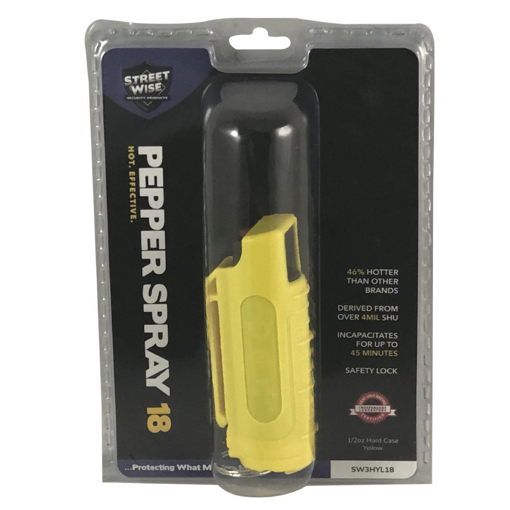 Streetwise Security Streetwise 18 Stream Pepper Spray 0.5 oz Hard-case Pepper Spray Streetwise 18 Stream Pepper Spray 0