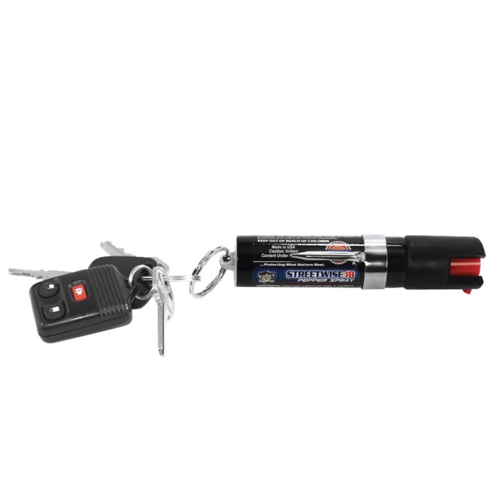 Streetwise Security Streetwise 18 Stream Pepper Spray 0.75 oz Keyring & Clip Pepper Spray Streetwise 18 Stream Pepper Spray 0