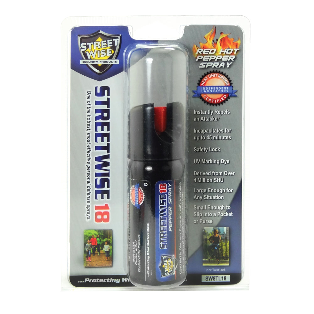 Streetwise Security Streetwise 18 Stream Pepper Spray Twist Lock Pepper Spray Streetwise 18 Stream Pepper Spray Twist Lock