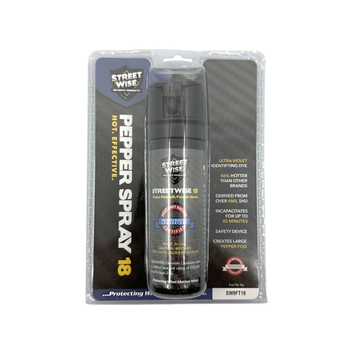 Streetwise Security Streetwise 18 Stream Pepper Spray 3 oz Flip Top Pepper Spray Streetwise 18 Stream Pepper Spray 3 oz Flip Top